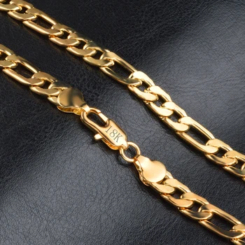 JEXXI Úplne Nové Kvalitné 1PC Zlatá Farba Klasické Reťazca Náhrdelníky Pre Ženy A Mužov Módny Náhrdelník Šperky
