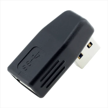 90 / 180 / 270 Stupeň USB 3.0 Žena port Male Rozšírenie Kartu Chrániť adaptér Pravý Uhol USB3.0 AF, aby SOM Extender