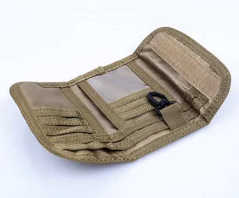 Nové Multifunkčné Vonkajšie Vojenské Taktické Peňaženky Taktické Vodeodolného Nylonu Textílie Armády Kabelku Cestovná Peňaženka S Karabína