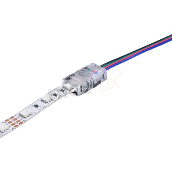 10pcs 2pin 3pin 4pin 5pin LED Pásy Konektor pre Jedného RGB RGBW Farba 3528 5050 5630 LED Pásy na Drôt Pripojenia