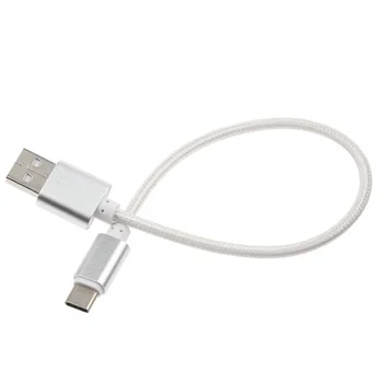 Nylon Pletenie Hliníková USB 3.1 Typ-C 2A Dát a Synchronizácia Nabíjačka Nabíja Krátky Kábel