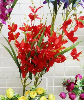 SPR Nové Umelé Falošné orchidea, Kvet Domov Hotelovej Izbe Svadobné Svadobné Skúmie Dekor Skutočný Dotyk