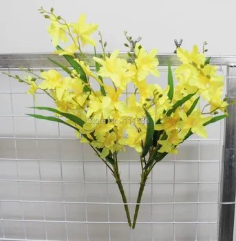 SPR Nové Umelé Falošné orchidea, Kvet Domov Hotelovej Izbe Svadobné Svadobné Skúmie Dekor Skutočný Dotyk