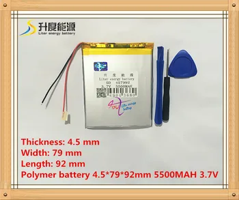 457992 3,7 V 5500mAH Li-ion Polymer lithiumion batérie pre 7,8,9 palcové tablet PC ICOO D70pro II Doprava Zadarmo