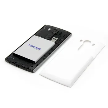 Perfine BL-45B1F Pre LG V10 H900 VS990 Rozšírená Batéria S Zadný Kryt Case Black&White 6000mAh Mobilného Telefónu, Batérie