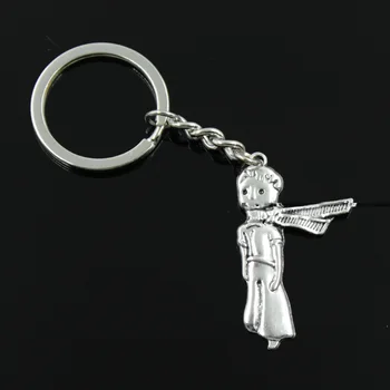 Nové módne mužov 30 mm keychain DIY kovový držiak reťaze vintage girl šatku 45*25 mm antické striebro prívesok