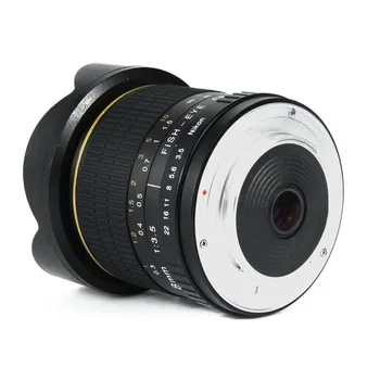 8mm F/3.5 Ultra Širokým Uhlom Fisheye Objektív pre APS-C/ Full Frame Nikon D800 D700 D3200 D5200 D5500 D7000 D7200 D90 D3 DSLR Fotoaparát