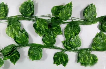 12pcs 7.8 nohy Scindapsus Leaf Listy Garland Ivy Hodváb Umelé Viniča Zelene Pre Svadobné Home Office Dekorácie