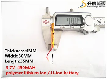 3,7 V 450mAh 403035 Lithium Polymer Li-Po li ion Nabíjateľnú Batériu buniek Pre Mp3 MP4 MP5 GPS, PSP, mobilné bluetooth
