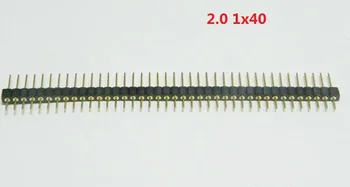 10pcs 0.079' 2.0 mm jednoradové Stroj Strojový Pásy Muž 1x40 Pin cez otvor SIP spájky DPS 10.00 mm Celková Dĺžka