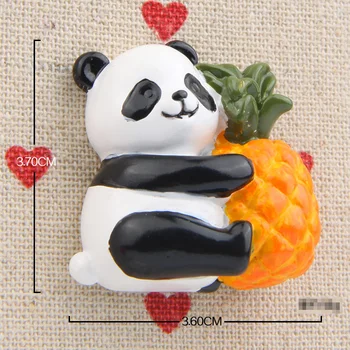 6pcs/veľa Kawaii Panda Ovocie Edition Cartoon Tvorivé Model PVC Akcie Obrázok Hračky Dieťa DIY Domáce Dekorácie, Rekvizity Vianočné Darčeky
