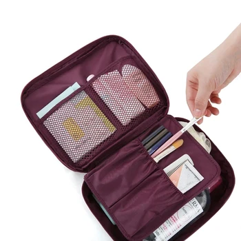 Vonkajšie Skladovanie Make-Up Tašky S Multicolor Vzor Roztomilý Kozmetika Pouchs Pre Cestovanie Dámske Puzdro Kozmetické Tašky