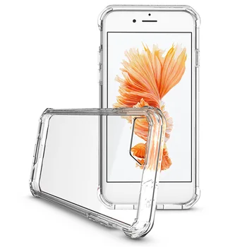 Nový Anti Šok Jasné Kryt Pre iPhone 7 7 plus Crystal Transparentné prvotriednej Kvality Pevného PC Shockproof Ochranné Telefón Shell