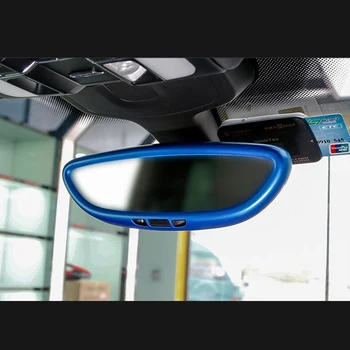 Auto-styling Vnútorné Spätné zrkadlo Kryt rámu dekorácie kryt čalúnenie pás 3D nálepky, nálepky na Porsche Cayenne Macan panamera