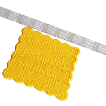 Transparentné akrylátové koľajových pin Pečenie Labyrint Textúrou bludisko Koľajových Pin Cupcake Nástroje Kolíky Pečivo, formy na varenie nástroj E182