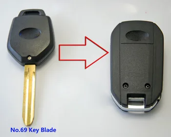 Upravený kľúč shell pre Subaru Forester XV Legacy Outback 3 tlačidlami Kľúča Vozidla Prázdne Prípade