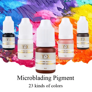 Profesionálne Microblading PMU Pigment Permanentného make-upu atrament 3D Kozmetické Farby 23 Farbu 8ml pre Obočia, pier očné linky tetovanie Auta