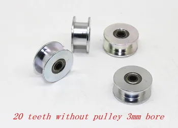 20 zubov kladka koliesko poháňané koleso Perlin 20 2GT ozubeným výstroj vrtu 3 mm Vysoká kvalita pre 3D tlačiarne príslušenstvo