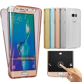 Pre Samsung Galaxy A3 A5 A7 J5 J7 2016 J1 J3 Grand Prime S4 S5 S6 S7 Okraji Prípade Mäkké TPU celého tela Ochranné Jasné Kryt Prípadoch