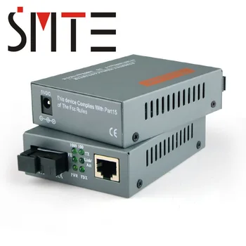 Jeden pár HTB-GS-03-A/B 20 km 1000Mbps Jednom režime Optický Ethernet Media Konvertor
