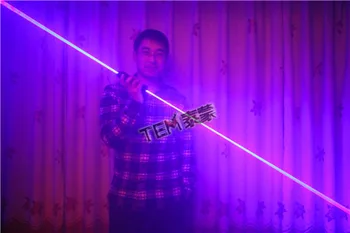 Doprava zadarmo Mini Dvojaký Smer Modrý Laserový Meč Pre Laserové Man Show mala načítavať pri 450 nm 1000mW obojstrannú Široký Lúč, Laser