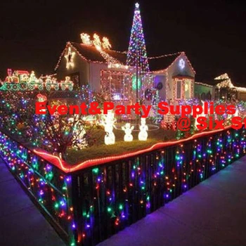 Doprava zadarmo 10m 100 LED reťazec svetla, ako 100 led svadobné párty vianoce, vianočný stromček, dekorácie svetlá S 8 Režimov Zobrazenia
