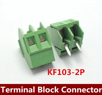 Doprava zadarmo 200PCS/VEĽA KF103 5.00 mm 2Pin stĺpika terminály bloky konektorov