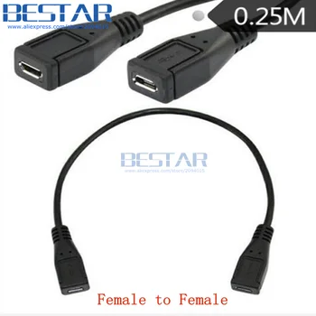 Micro-USB, Micro USB 5pin USB 2.0 Muž žena Konektor Micro USB 2.0 typu B, Ţeny muţi extender nabíjacieho Kábla 25 cm 0,25 m