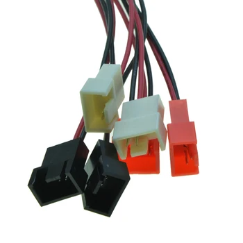 IDE Muž Port 1 až 6 spôsobov, ako 4Pin Ventilátor Muž Kábel Molex D konektor na 4 Pin / 3Pin chladiča Y Splitter 5V 7V ventilátor 12V Napájacieho Kábla