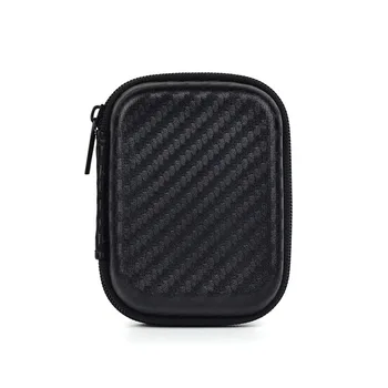 Nové Čierne Skladovanie Tašky EVA Cestovné Puzdro Pre Digitálne Príslušenstvo Dátový Kábel, SD Karta Mini puzdro na Zips Organizátor