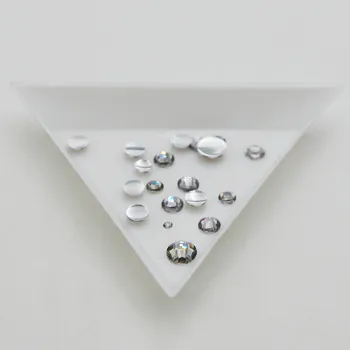 Veľkoobchod Šedá Farba Zmiešané Veľkosti 3D Nail Art, Kamienky Ploché Späť Non Hot Fix Kamene Akryl Crystal DIY Štrasom