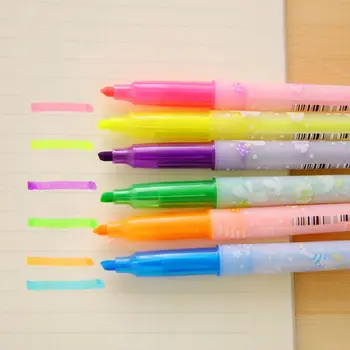 6 ks/veľa caneta colorida pero pre deti papelaria školy pero lapices canetas kawaii canetas criativa kalem kórejský boligrafos gél