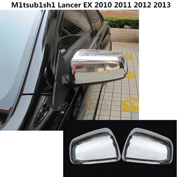 Auto styling ABS chrome späť spätné Spätné Bočné Zrkadlo Pásy stick výbava panel na čítanie kapucňou Pre Mitsubishi Lancer EX 2010 - 2013