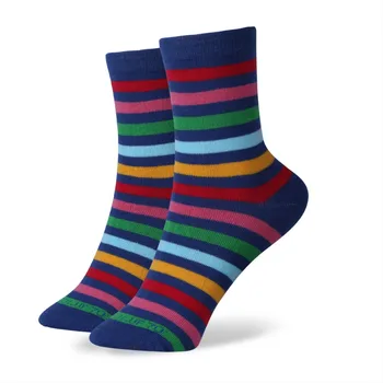 Match-Up Doprava Zadarmo česanej bavlny značky dievčatá ponožky ženy ponožky,farebné študent ponožky
