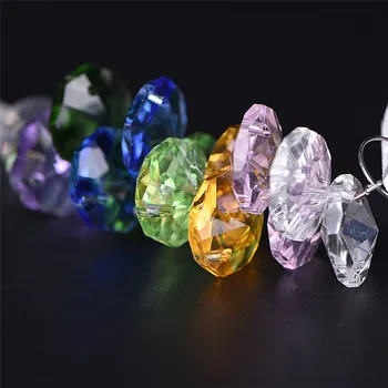 Crystal 6.29 v Luster Kryštály Loptu Prism Prívesok Rainbow Maker Čakra Cascade Suncatcher MultiColor