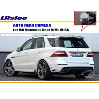 Liislee Auto parkovacia Kamera Pre Mercedes Benz M ML W166 / Parkovanie Záložný Fotoaparát / HD CCD RCA NTST PAL / špz Svetlo OEM