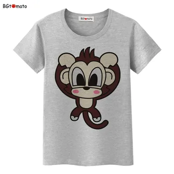 BGtomato Tvorivé cartoon opice t shirt ženy krásne top tees Módne letné kawaii oblečenie cool tričko plus veľkosť