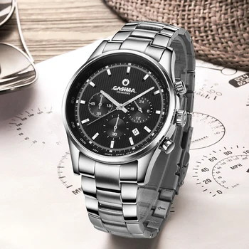Luxusné hodinky značky mužov Business klasické šaty quartz wirst hodinky pánske erkek kol saati nepremokavé #CASIMA 5114