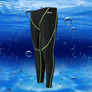 2018 pánske Plavky, žraločie kože vodu odpudzujúce mužov závodné plávanie šachty dlhé Športové klasické nohavičky mužov