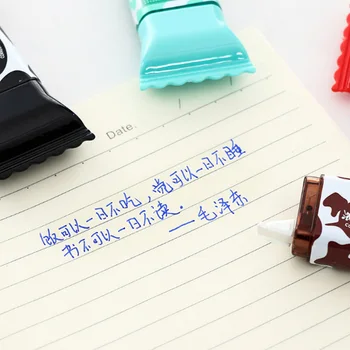 1X Roztomilý Tvorivé čokoládové cukrovinky 3,5 M trvanlivé opravy kapela Korekčná Páska materiál lech Kawaii darček Písacie potreby