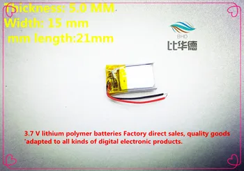 (doprava zadarmo)(2pieces/lot) 501521 3,7 V 110mah lítium - polymérová batéria kvalita tovaru kvality ROHS certifikačný orgán