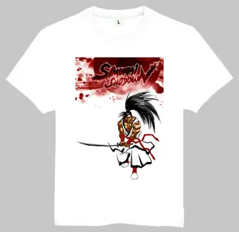 Samuraj Duchov T-Tričko Biele Krátky Rukáv Hra Samurai Duchov Top Tees Tričko Pre Dospelých