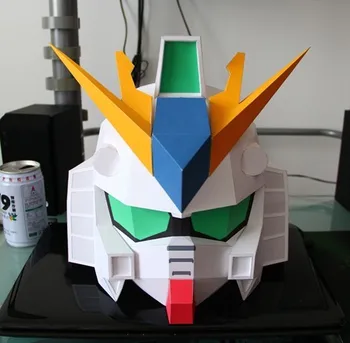 SD Gundam Prilba Headdress Maska HOBBY Ručné Puzzle Montáž Môže Nositeľné Cosplay Hračka