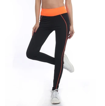 Legíny Activewear Čierne Legíny Sexy Ženy, Orange Leggins Vysoký Pás Leginy Active Black Cvičenie Leginy Americké Oblečenie