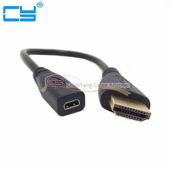 0,2 M Micro HDMI Female-HDMI Samec Adaptér Kábel pre Tablet, Mobilný Telefón