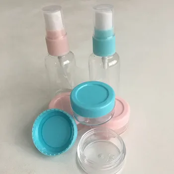 8 Ks/ Set Essensial Cestovné Mini Plastové Transparentné Prázdne make-up Kontajner Fľaše Krásy Nástroje J2Y
