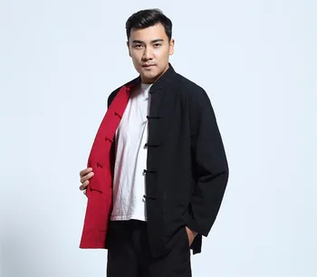 Šanghaj Príbeh nový príchod Zmes Bielizeň Čínsky Tričko Dvoch stranách nosenie Bunda, Kabát čínsky štýl bunda reverzibilné bunda pre človeka