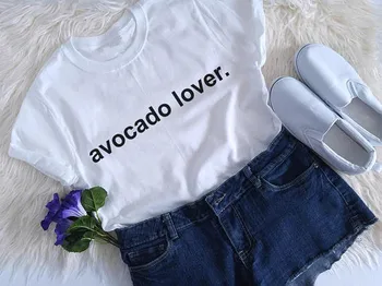 Avokádo milenca tričko vegánska tumblr tričko lumbálna grunge instagram estetické vtipné tričká baby girl T shirt bežné topy tees