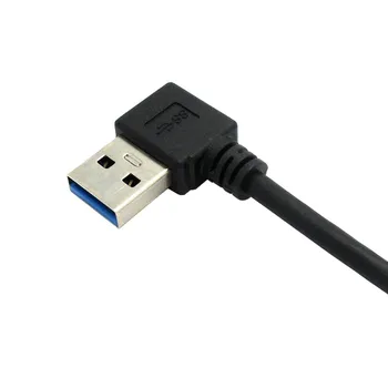 USB 3.0 Muž SOM na USB 3.0 Žena AF USB3.0 Predlžovací Kábel USB 3.0 90 Stupňov Ľavý Lakeť Calbe