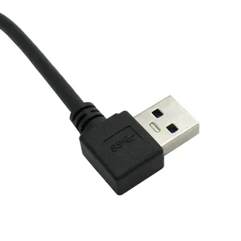 USB 3.0 Muž SOM na USB 3.0 Žena AF USB3.0 Predlžovací Kábel USB 3.0 90 Stupňov Ľavý Lakeť Calbe